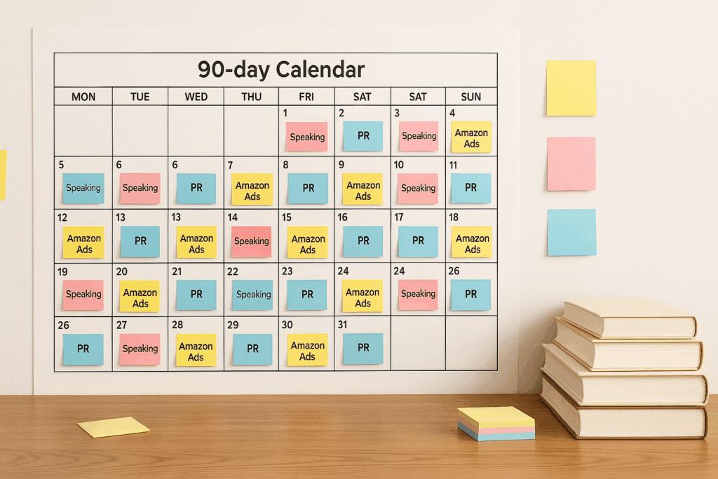 90-day book marketing plan