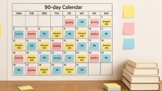 90-day book marketing plan